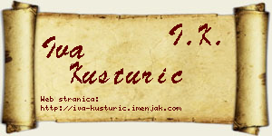 Iva Kusturić vizit kartica